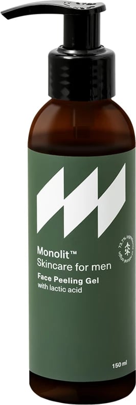 Xhel pastrues fytyre për meshkuj Monolit Skincare For Men Peeling Facial Cleansing Gel 150ml