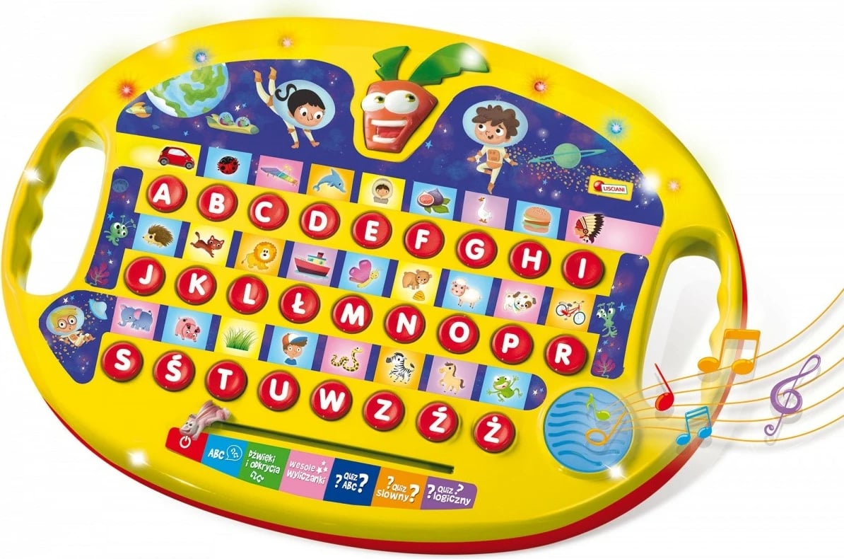 Lodër edukative Lisciani Carotina Cosmic Alphabet, elektronike, shumëngjyrëshe