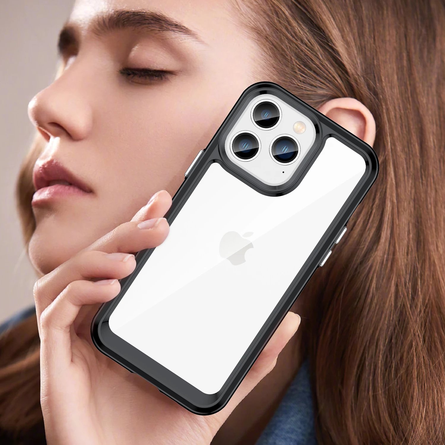 Mbështjellës Hurtel Outer Space për iPhone 14 Pro Max, i zi