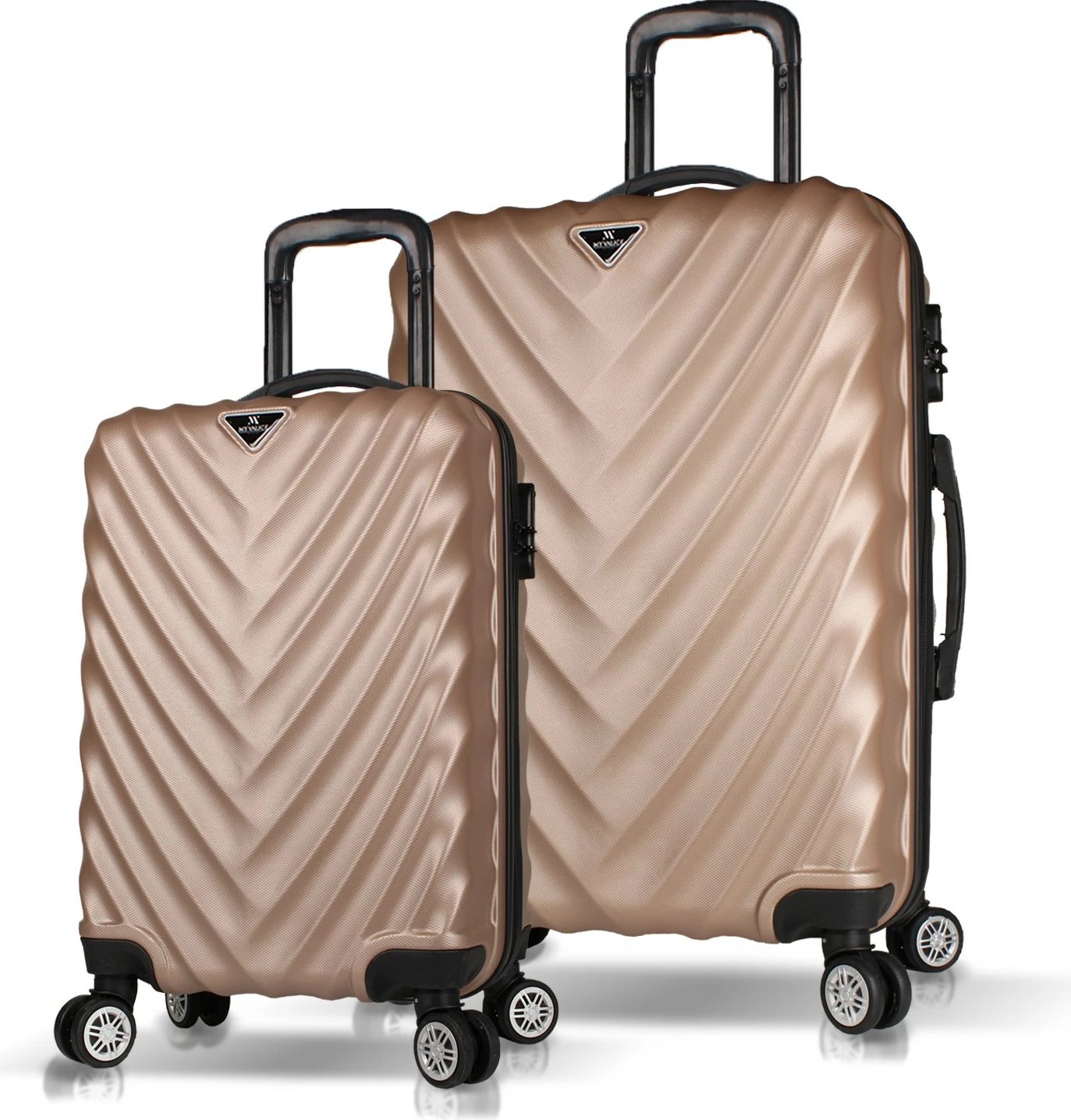 Set valixhesh (2 copë), ngjyrë ari, Zoozie Bags, 6678