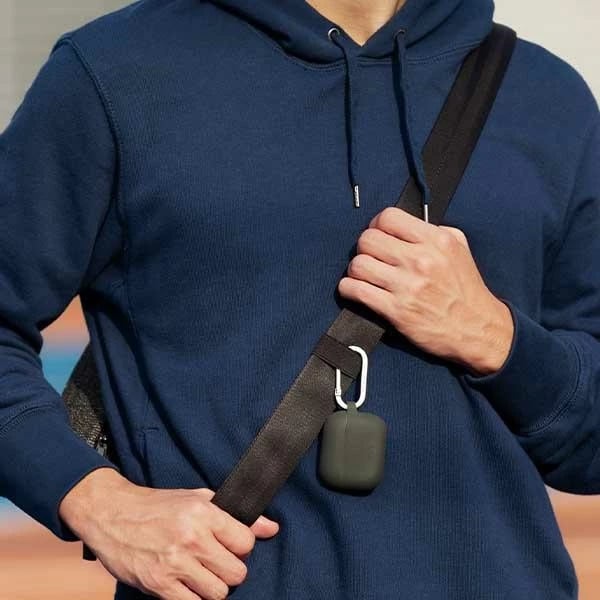 Mbështjellës UNIQ Vencer për AirPods Pro 2, me karabiner, e gjelbër
