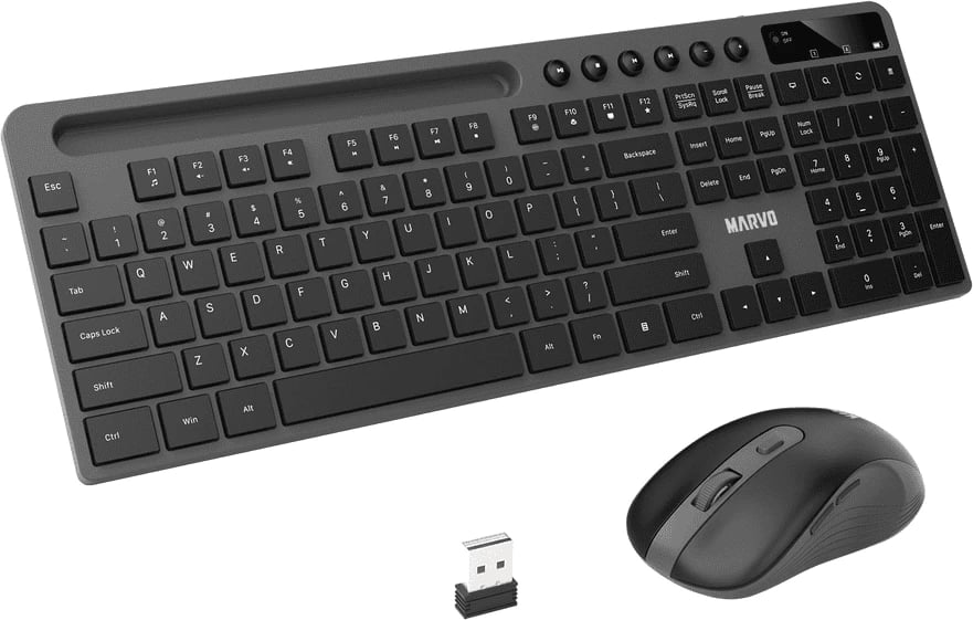 Set - Tastierë + Maus (2N1) MARVO KC411W EN BK