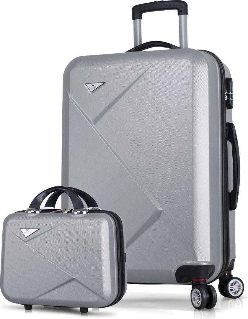 Set valixhesh (2 copë), ngjyrë gri, Zoozie Bags, 4988