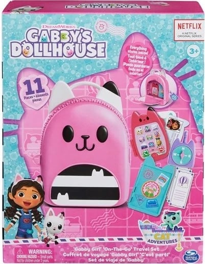 Set lodrash SPIN MASTER Gabby's Dollhouse, 11 pjesë, Rozë