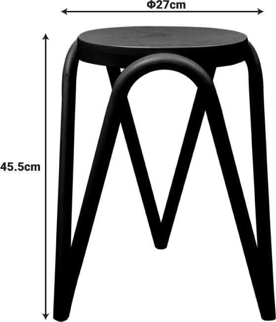 Stool Serzona, ngjyrë mente, D27x45.5cm