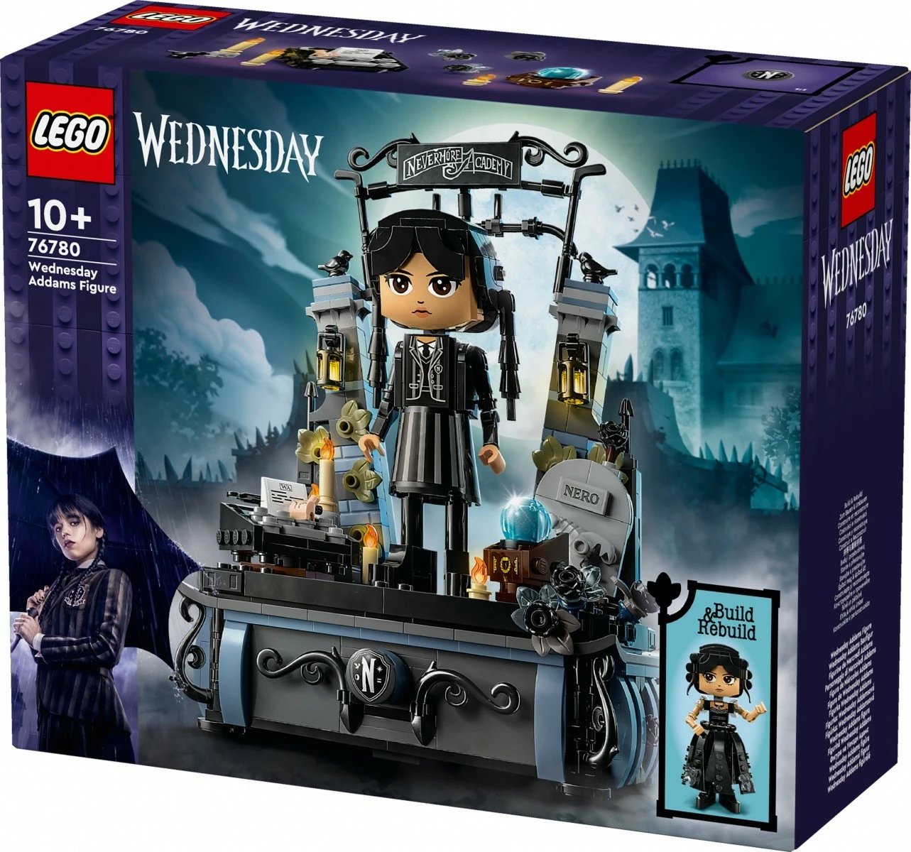 Set LEGO Wednesday, 76780, figurë Wednesday Addams, 702 pjesë, për fëmijë 10+, plastikë