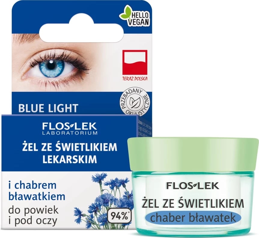 Gel për qepalla dhe nën sy Floslek për femra, 10g