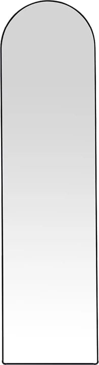 Pasqyrë dyshemeje Plaza, alumini, ngjyrë e zezë, 40x28x150cm