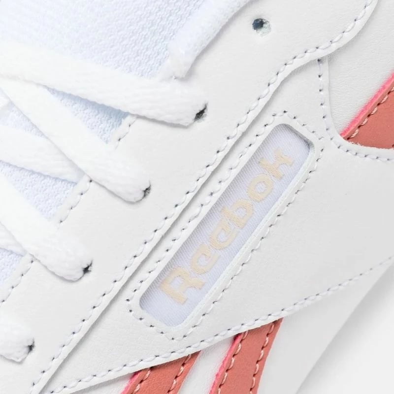 Këpucë Reebok për femra, të bardha-portokalli