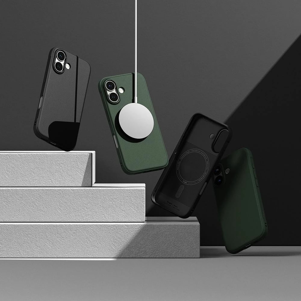 Mbështjellës Ringke Onyx MagSafe për iPhone 16, i zi