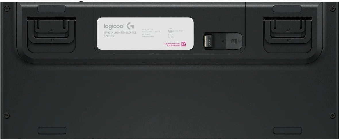 Kasë tastierë Logitech G915 X LIGHTSPEED TKL, mekanike, RGB, wireless, Nordic, e bardhë