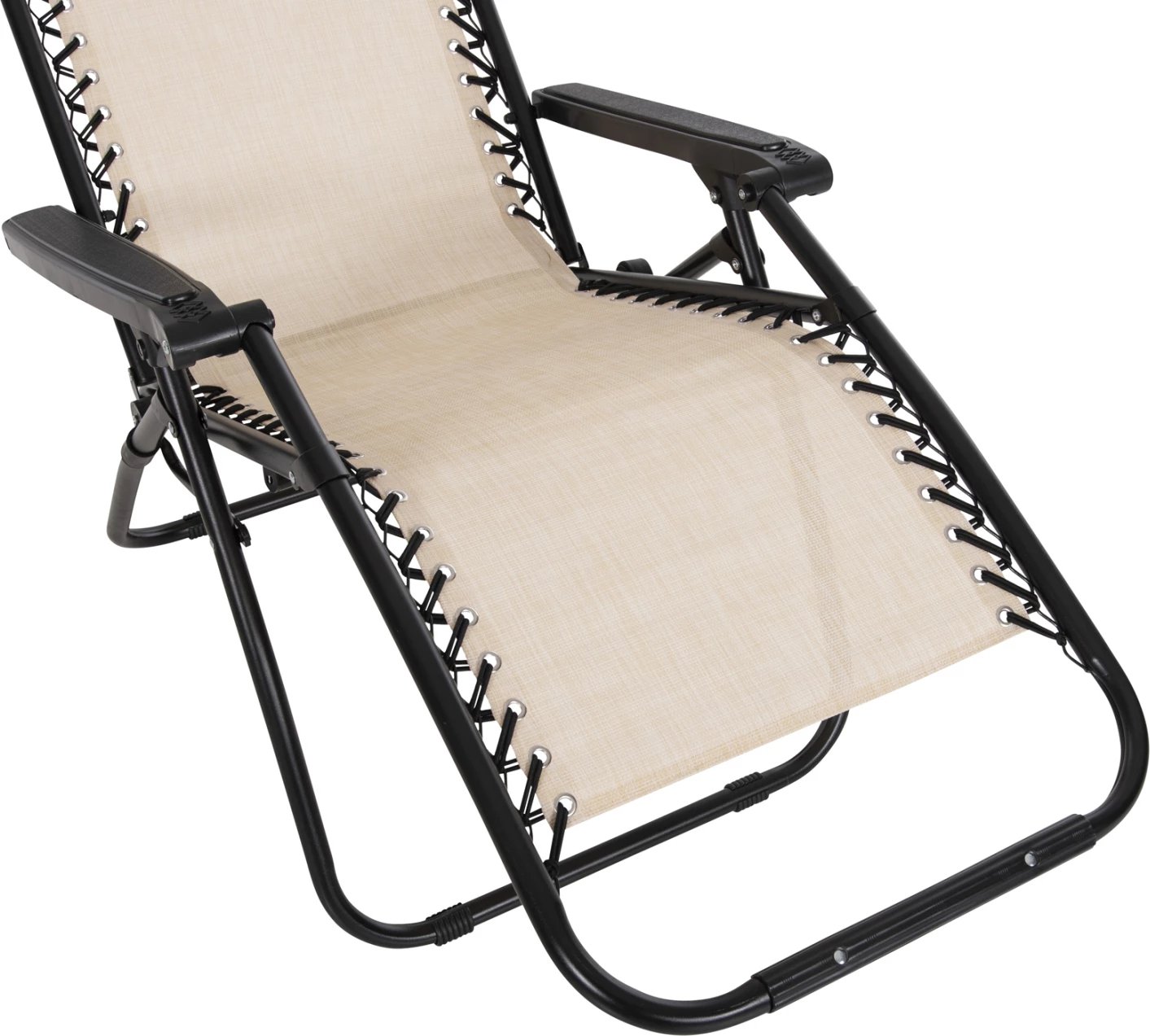 Karrige relaksuese shoqëruese FH5095.12, tekstilene bezhë-metal i zi, 67x145x110H cm., set prej 2 copash