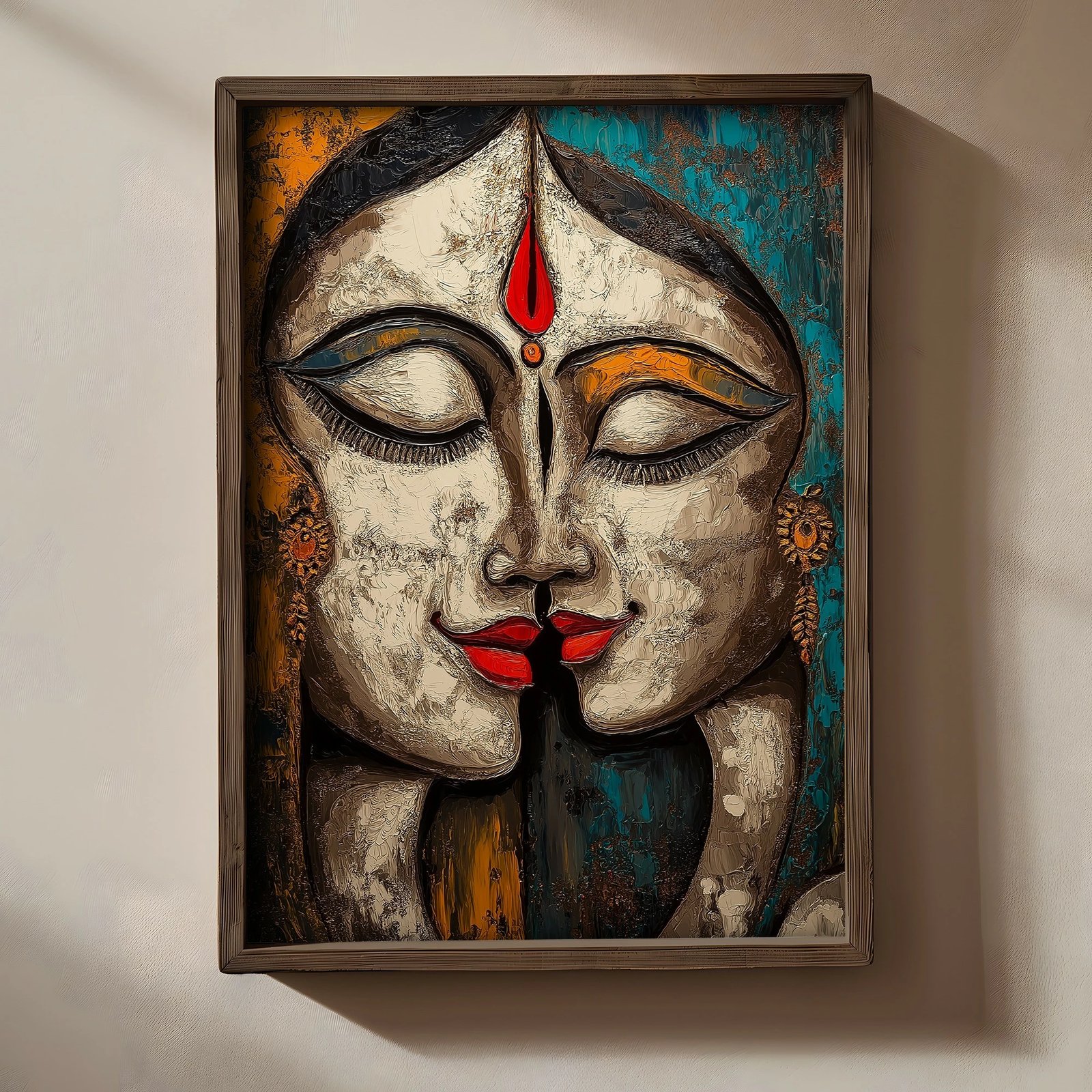 Pikturë dekorative me kornizë MDF, Wallity, TUN088-L, shumëngjyrëshe, 35x47x2 cm