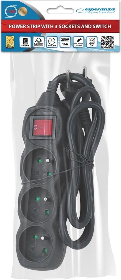 Shirit rryme Esperanza ELK210K, 3 porta, 1.5 m, Zi