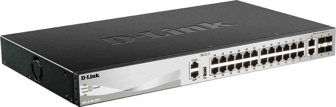 Switch D-Link DGS-3130-30TS/E, 30 porta, Gigabit, i zi