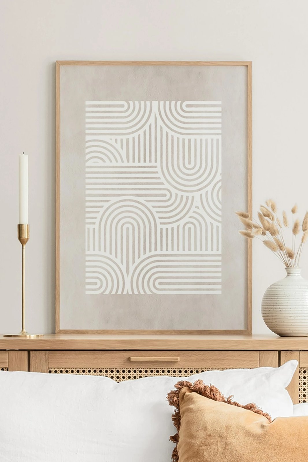 Pikturë dekorative me kornizë, Wallity, Tekhamcerceve141, shumëngjyrëshe, 33x48cm