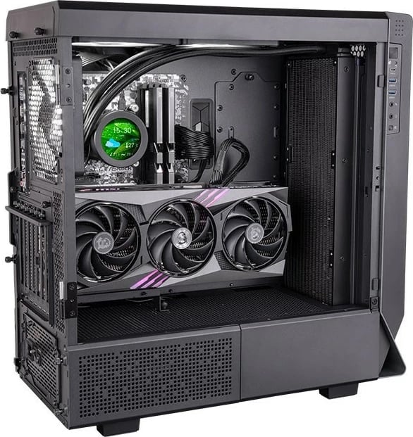 Ftohës me ujë Thermaltake Toughliquid Ultra 420, 2.1" LCD, 3x ToughFan 140