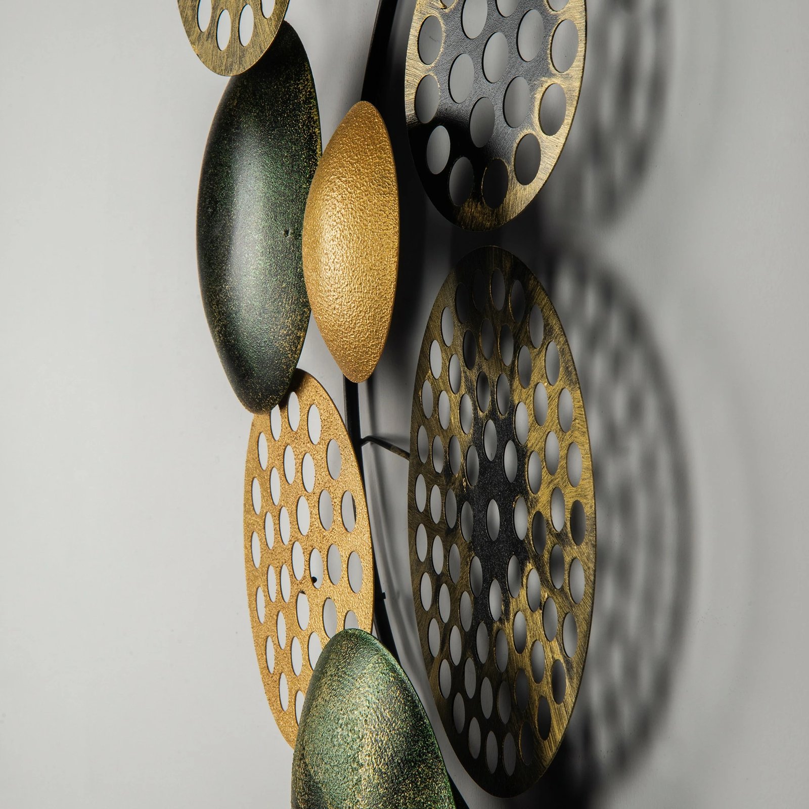 Aksesor dekorativ muri prej metali, Wallity Bronte, CH103-5, shumëngjyrësh, 90x8x42cm