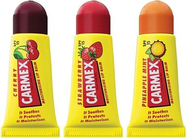 Balsam për buzë Carmex Mini Moisturizing SPF15, 3 copë, unisex