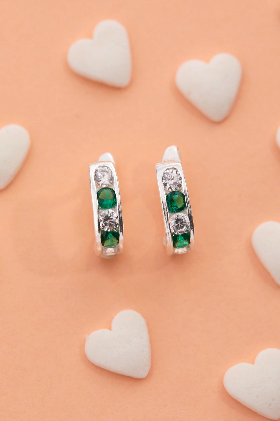 Vathë argjendi Elika, ngjyrë argjendi dhe e gjelbër, CTELKMD50469