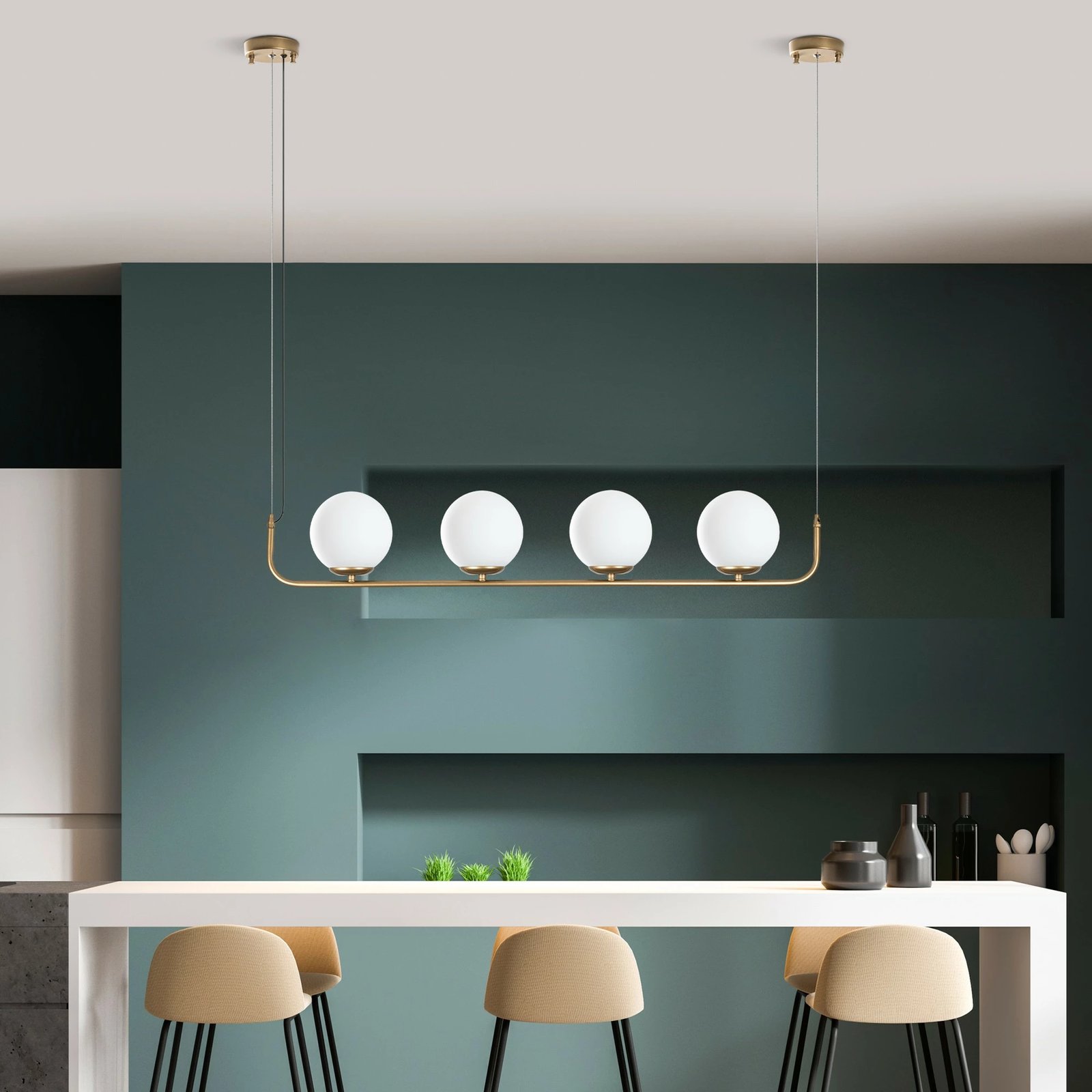 Llambë tavani Opviq, Faruk - 13721, ngjyrë ari