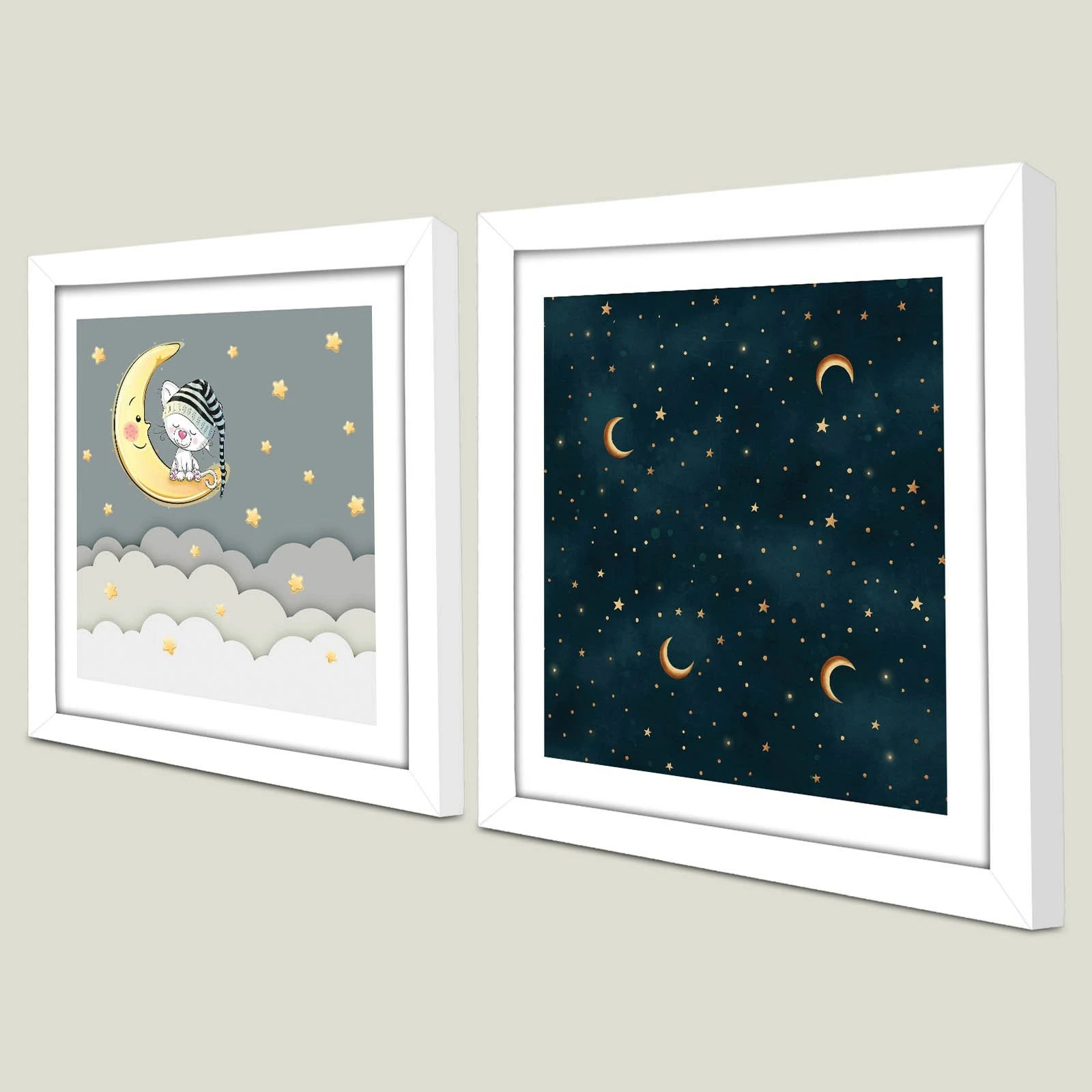 Pikturë dekorative me kornizë MDF (2 copë), Wallity, 2P3333BCT-009