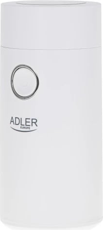 Mulli kafeje Adler AD 4446, 150 W, kapacitet 75 g, kapak transparent me bllokim sigurie, e bardhë/argjendtë Mulli kafeje Adler AD 4446, 150 W, kapacitet 75 g, kapak transparent me bllokim sigurie, e bardhë/argjendtë