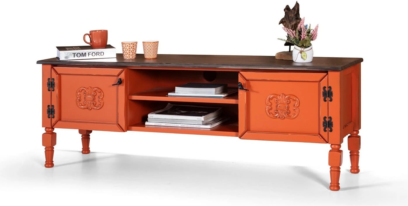 Komodë TV Hanah Home, Ada TV, portokalli