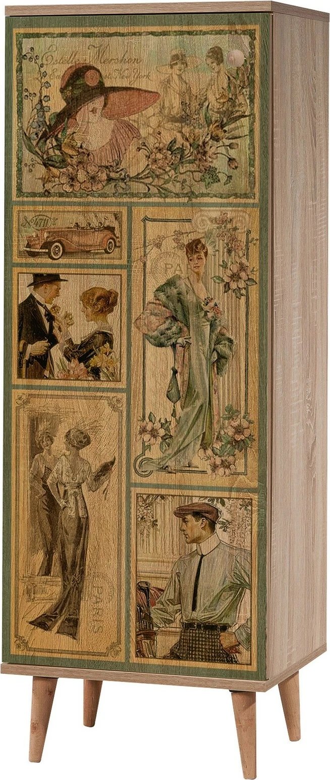 Set mobiljesh për korridor, ngjyrë sonomo dhe stone, Skye Decor, Filinta - 732 - 0900