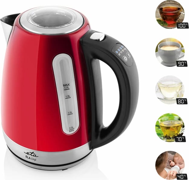 Vëluese Elektrike ETA ELA DIGI 959890010 (Kuqe, 23.5 x 21.5 x 16 cm)
