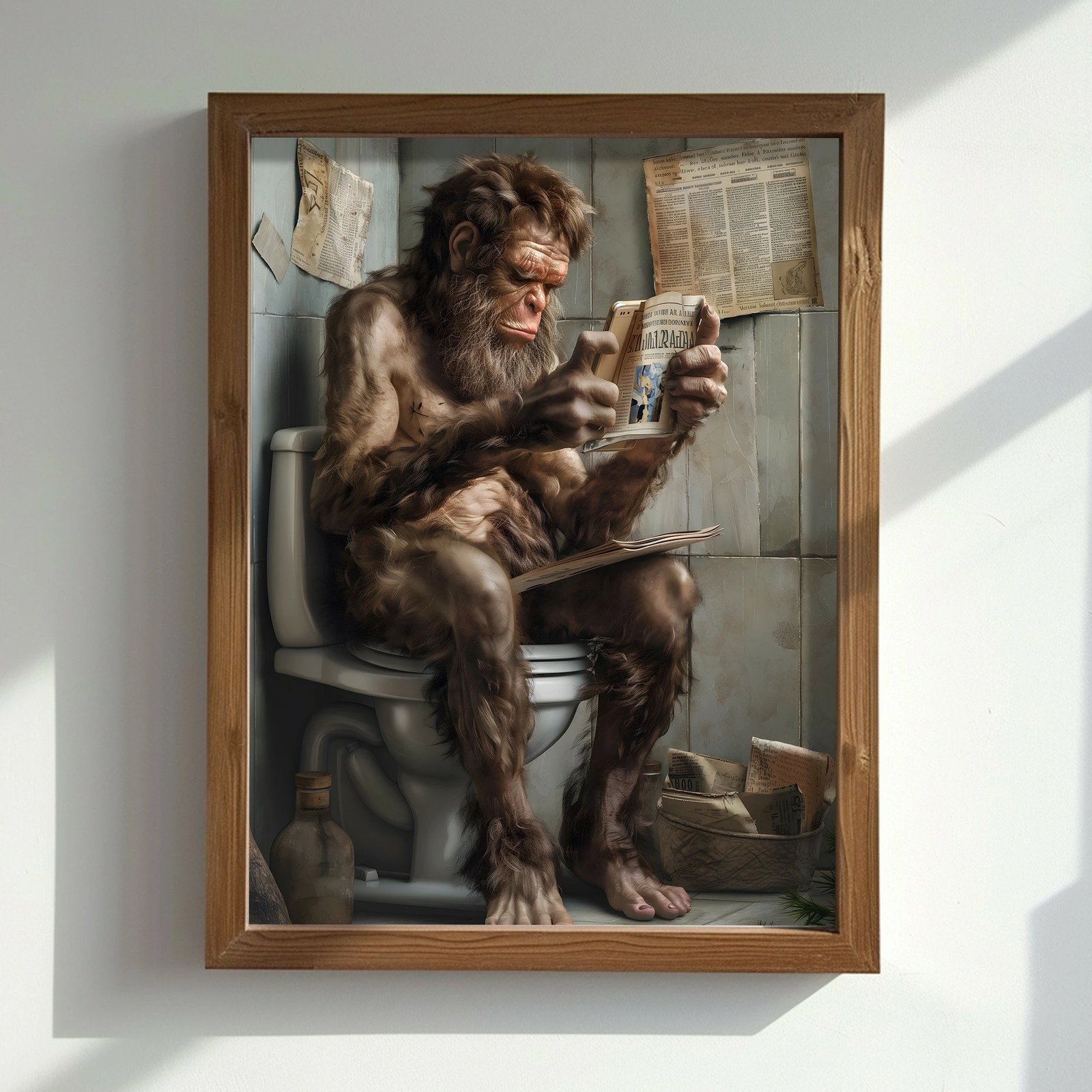 Pikturë dekorative me kornizë MDF, Wallity, AI172, shumëngjyrëshe