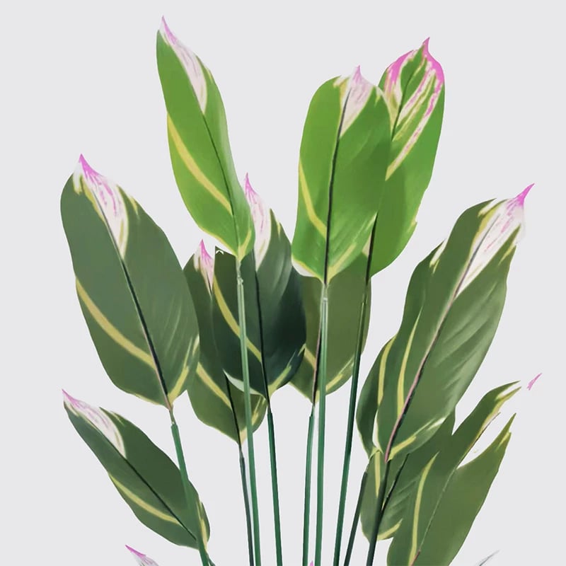 Bimë dekorative Lucky Inart, vazo e zezë, 80x180cm