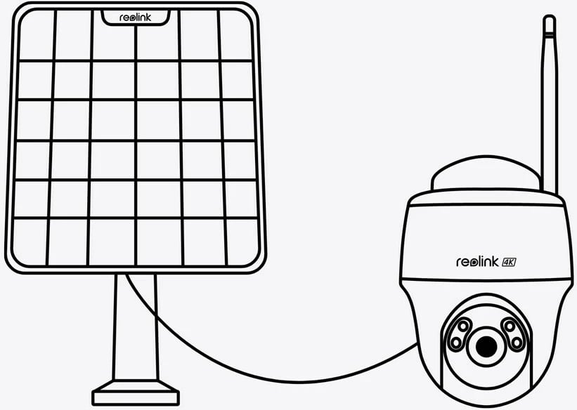 Kamerë e jashtme Reolink Go Series G430, 5MP, 4G LTE, Detektim personi/mjeti/kafshe, 355° Pan & 140° Tilt