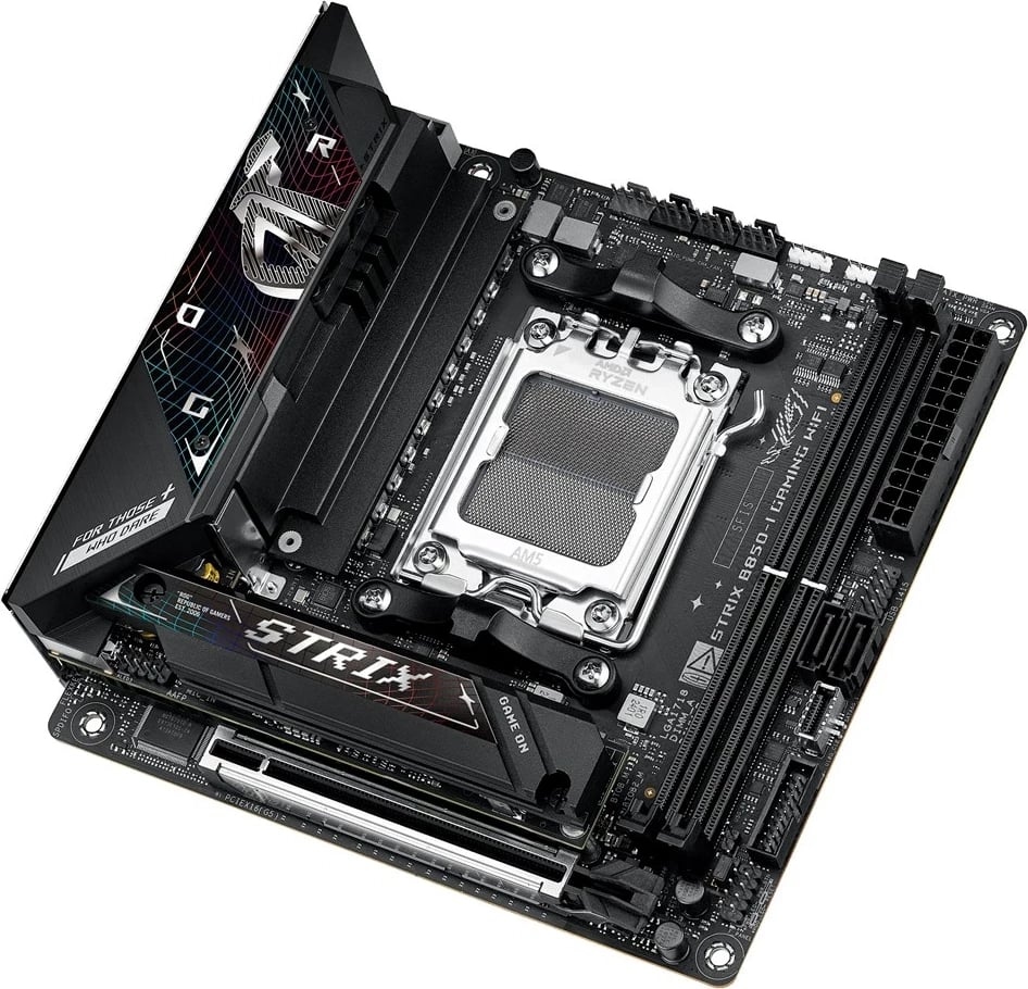 Pllakë amë ASUS ROG STRIX B850-I GAMING WIFI, Socket AM5, mini ITX, E zezë