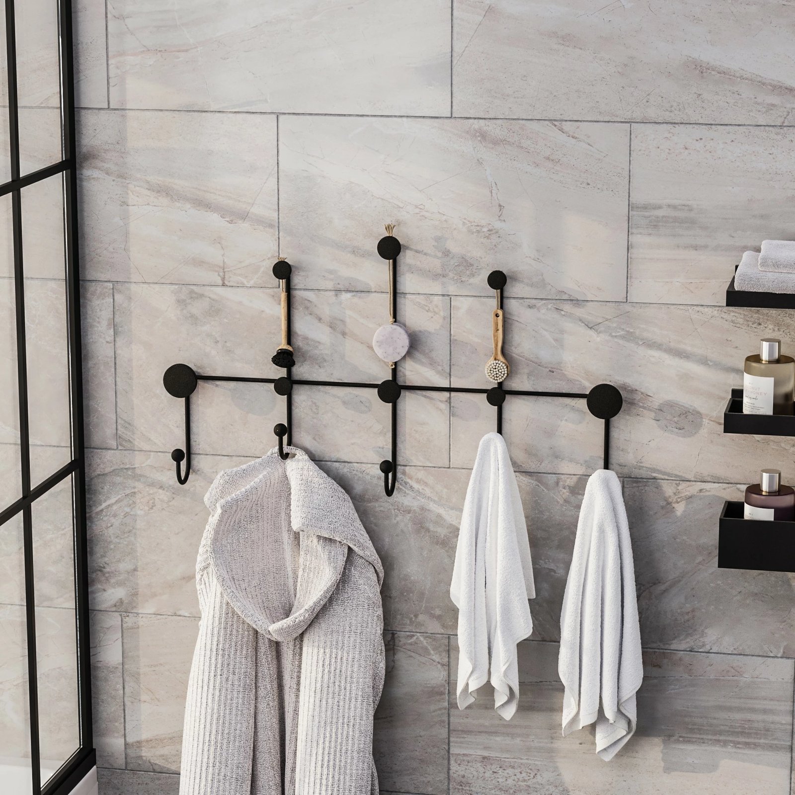 Varëse muri metalike Wallity, Iyon, e zezë