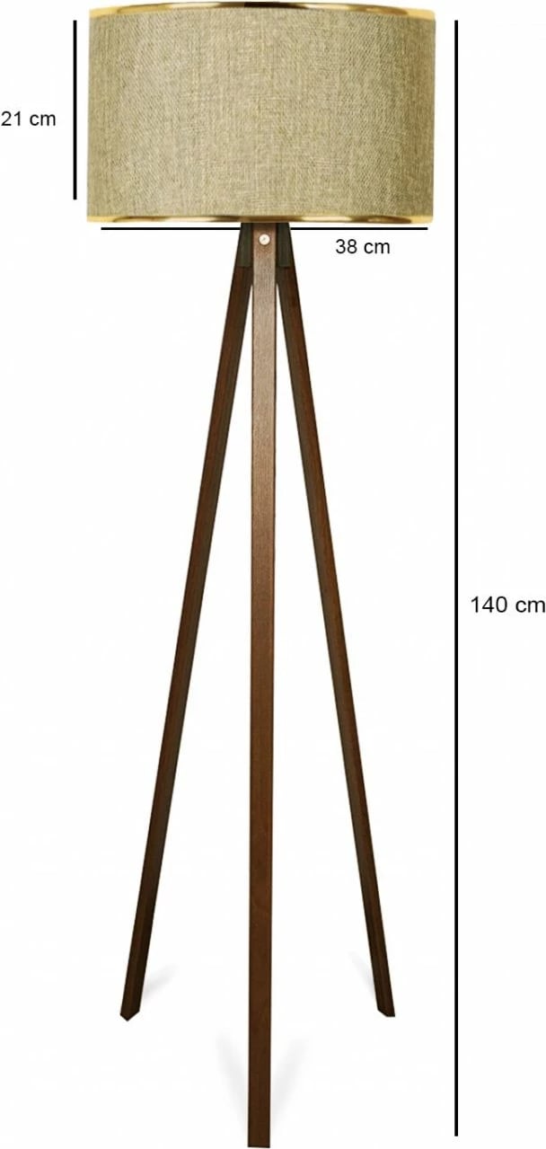 Llambë dyshemeje Opviq, AYD-2957, dru, bezhë dhe ari