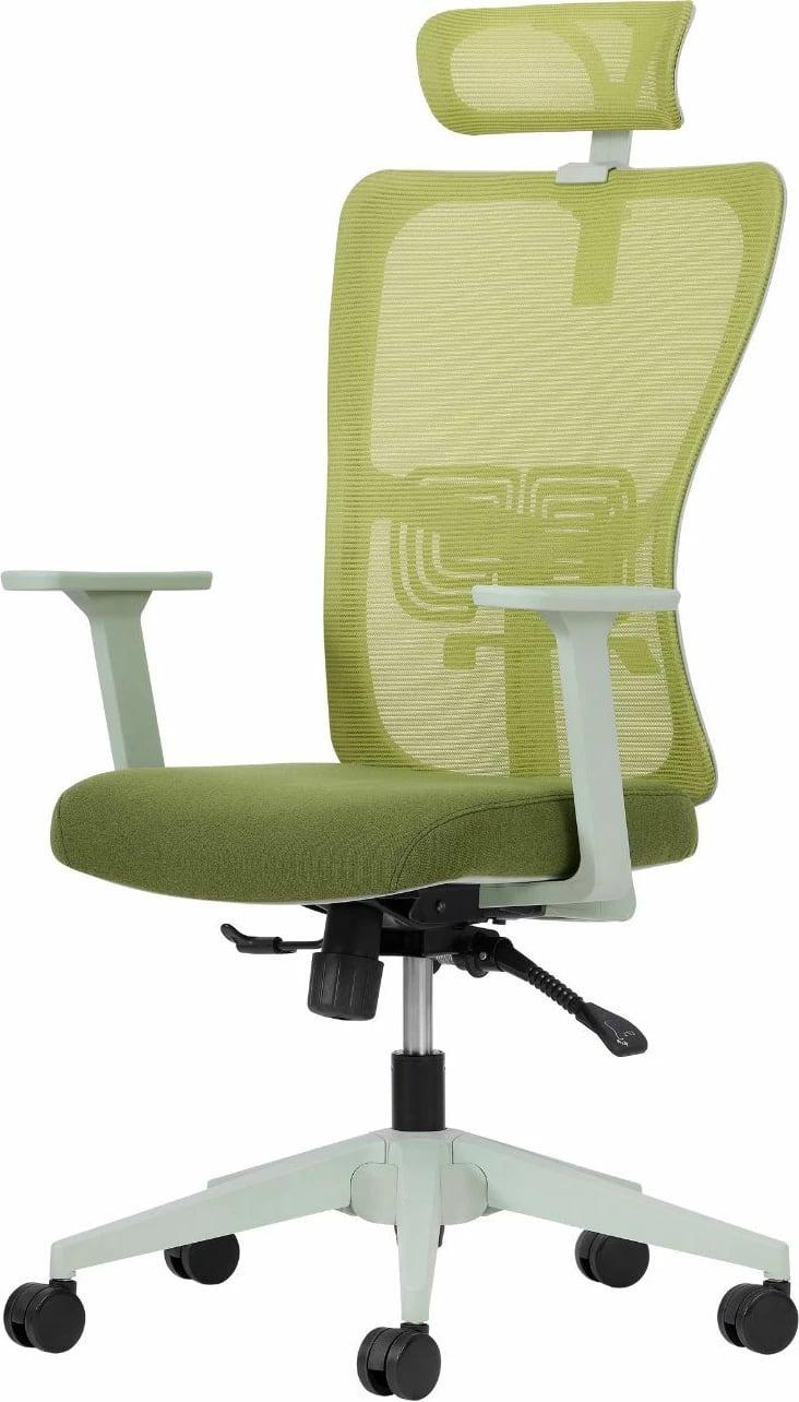 Karrige zyre ergonomike, ngjyrë e gjelbër, Skye Decor, 126 cm