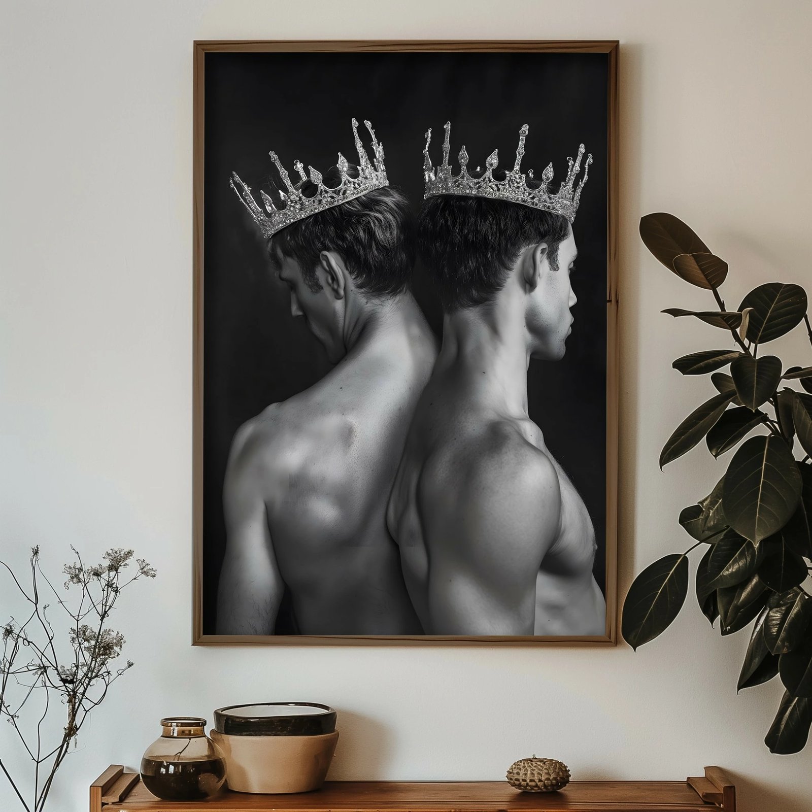 Pikturë dekorative me kornizë MDF, Wallity, GE164-L, shumëngjyrëshe