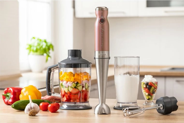Blender dore 4-në-1 Sencor SHB 5605RS-EUE3, rozë