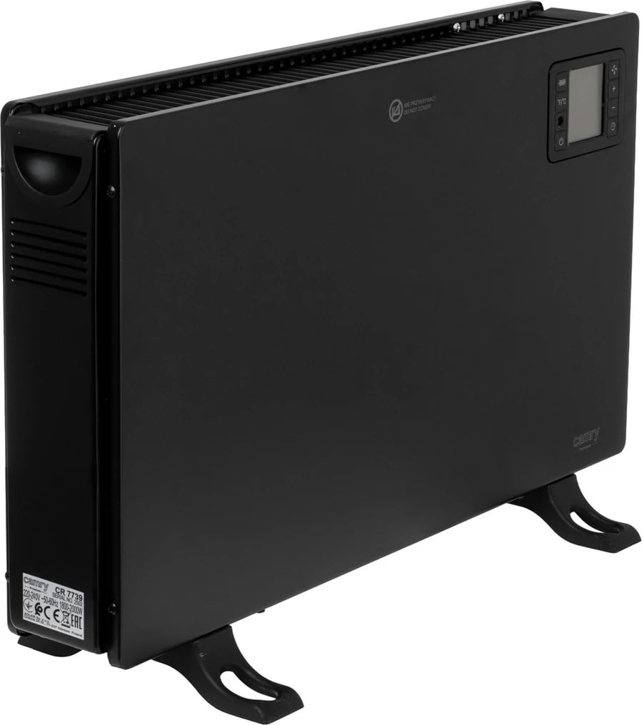 Ngrohës konvektor Adler CR 7739B me ventilator, 2000 W, i zi