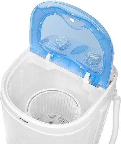 Makineri larëse portative me shtrydhje, Adler MS 8053, 3 kg larje, 1 kg shtrydhje, program 15 min, 360x370x530 mm, e bardhë