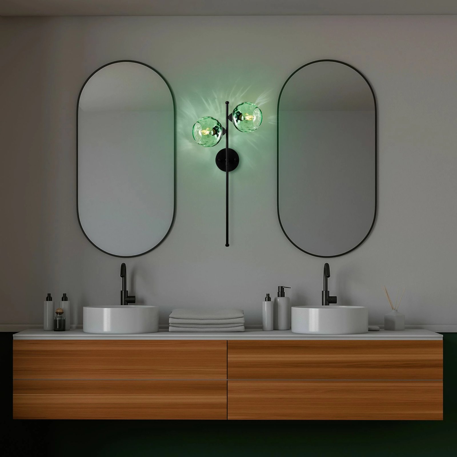 Llambë muri Opviq, Benek - 15 - 14415, ngjyrë mint dhe e zezë