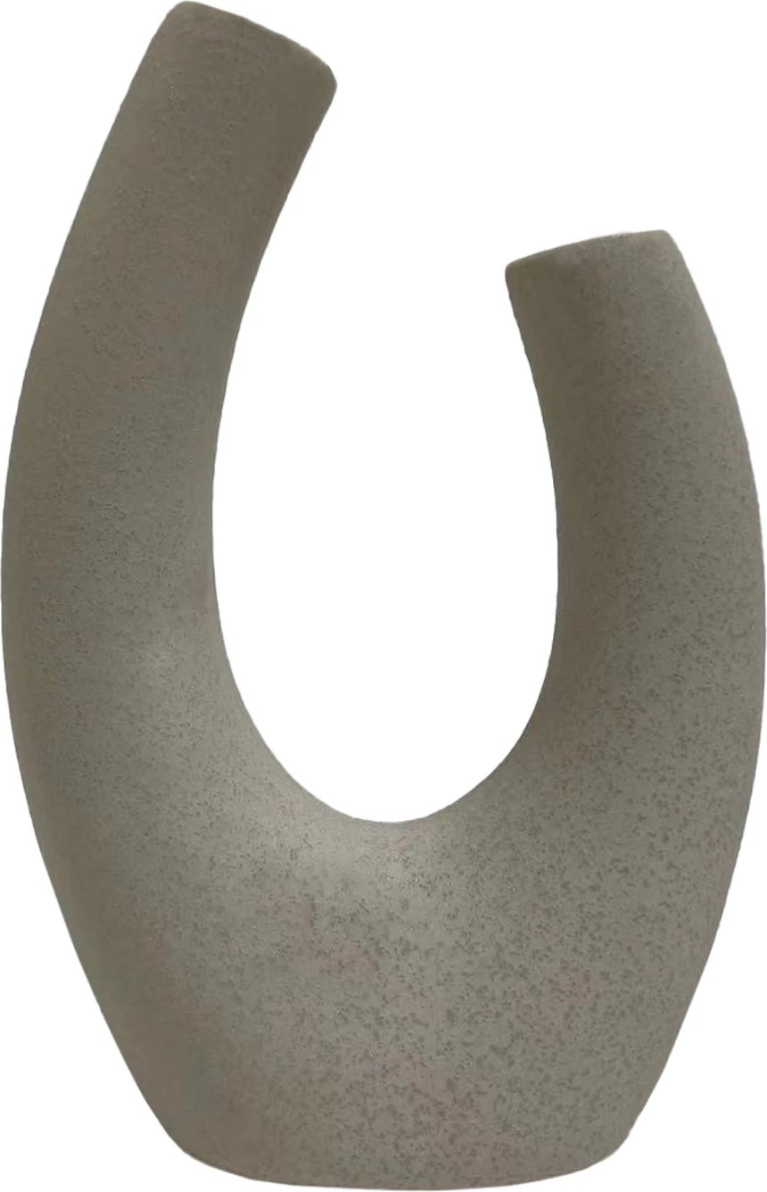 Dekor qeramike për tavolinë, eliptik, FH4643.01, ngjyrë e bardhë e zbehtë me kristalizim, 14.5x7x21H cm Dekor qeramike për tavolinë, eliptik, FH4643.01, ngjyrë e bardhë e zbehtë me kristalizim, 14.5x7x21H cm