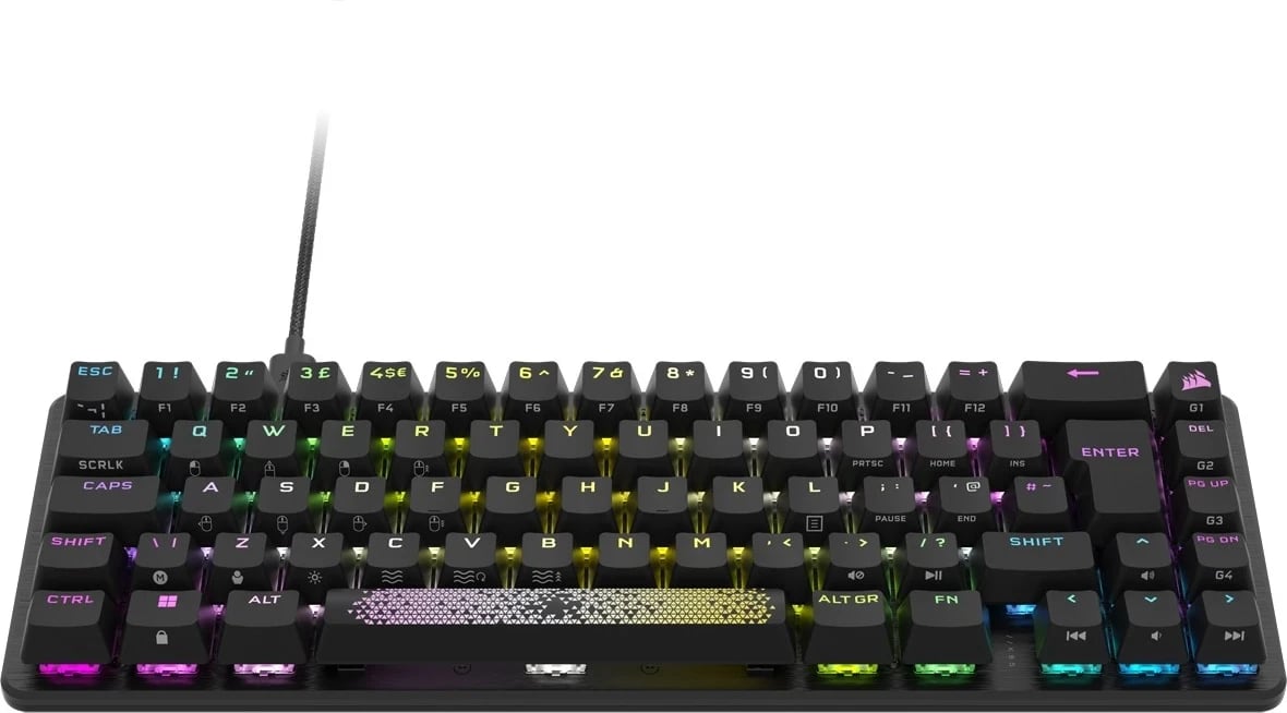 Tastierë Corsair K65 Pro Mini OPX Silver, RGB, hiri