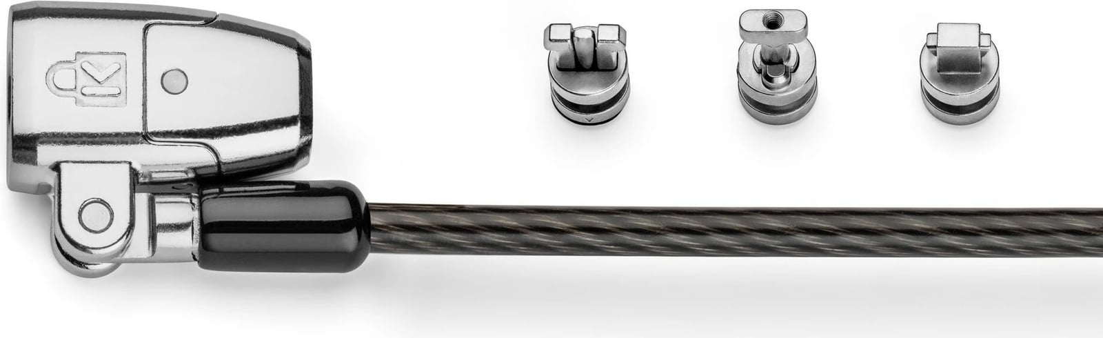 Kabllo sigurie Kensington ClickSafe 2.0 3-in-1, 1.8m, çelik karboni, e zezë