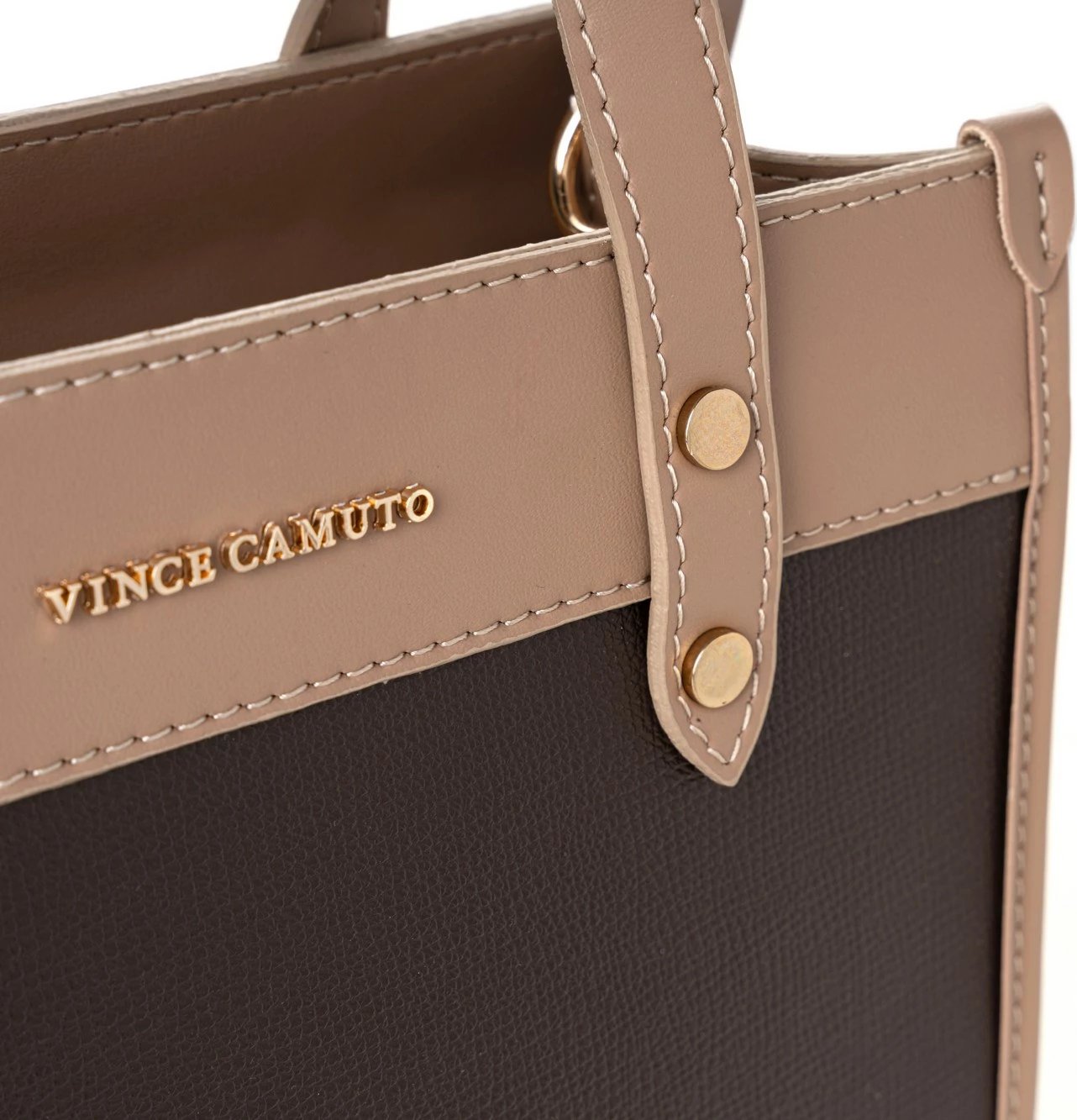 Çantë tote Vince Camuto, Cortona, ngjyrë kafe dhe mink