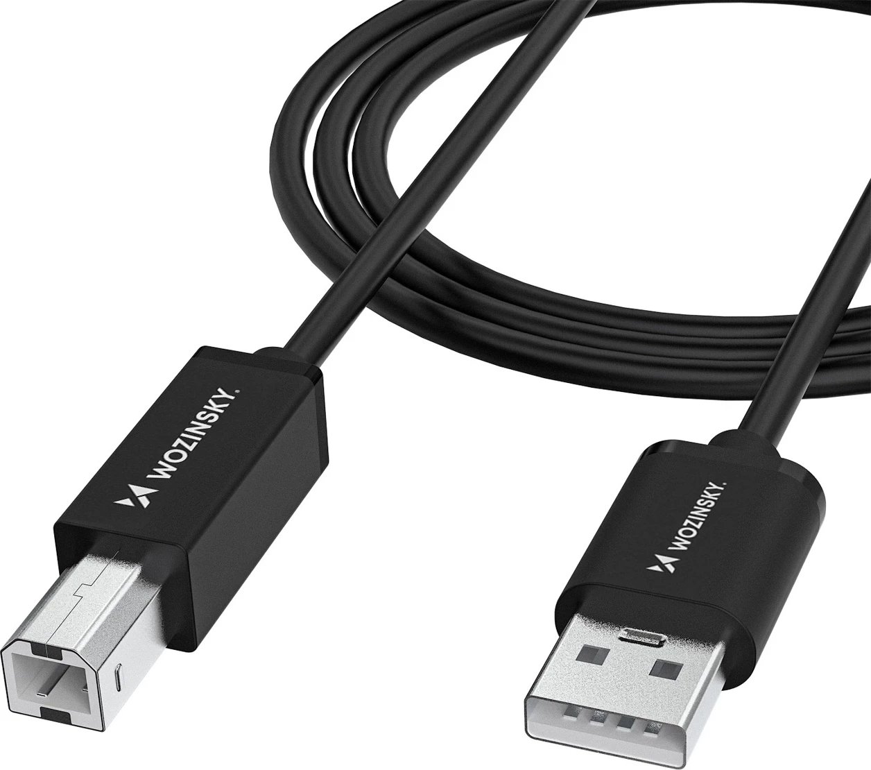 Kabllo USB-B në USB-A, Wozinsky WKDDY4S, 1 m 480 Mb/s, e zezë