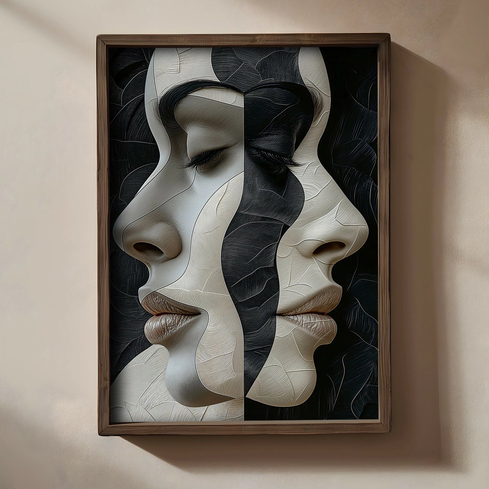 Pikturë dekorative me kornizë MDF, Wallity, TUN078-L, shumëngjyrëshe, 35x47x2 cm