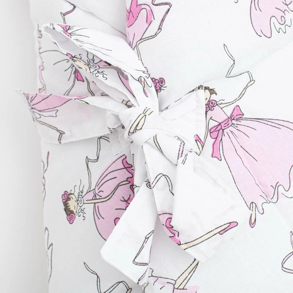 Mbështjellëse bebe New Baby Ballerina Bella 75x75 cm pambuk 100% me mbushje antialergjike rozë