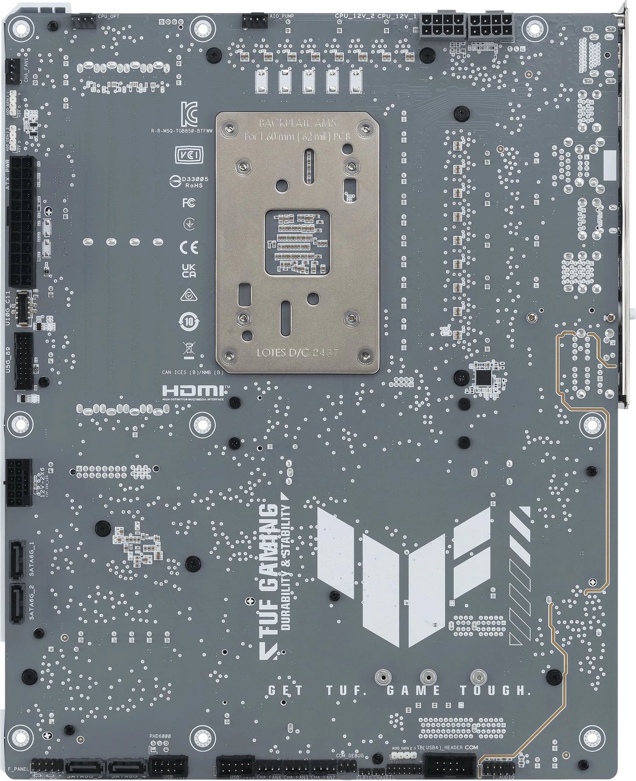 Pllakë amë ASUS TUF GAMING B850-BTF WIFI W, ATX, Wi-Fi, bardhë